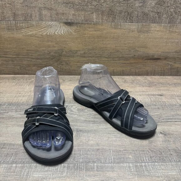 Teva Tirra Black Textile Slide Sandal Women's Size 6.5 - Picture 5 of 6